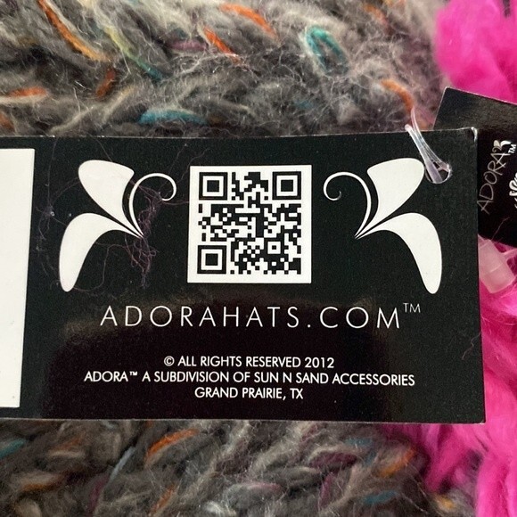 ADORA Multicolored Hand Knitted Beanie NWT - Picture 4 of 4